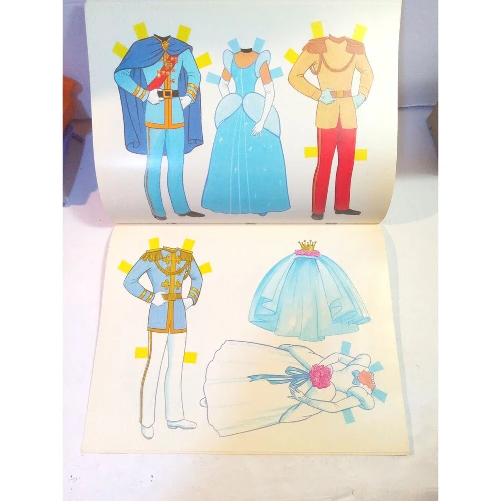 Vintage Cinderella  Old Fashioned Cut Out  Paper Dolls Book